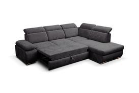 Cord Ecksofa ALICANTE mit Schlaffunktion und Bettkasten