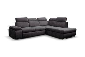 Cord Ecksofa ALICANTE mit tiefen Sitzflächen für Gäste