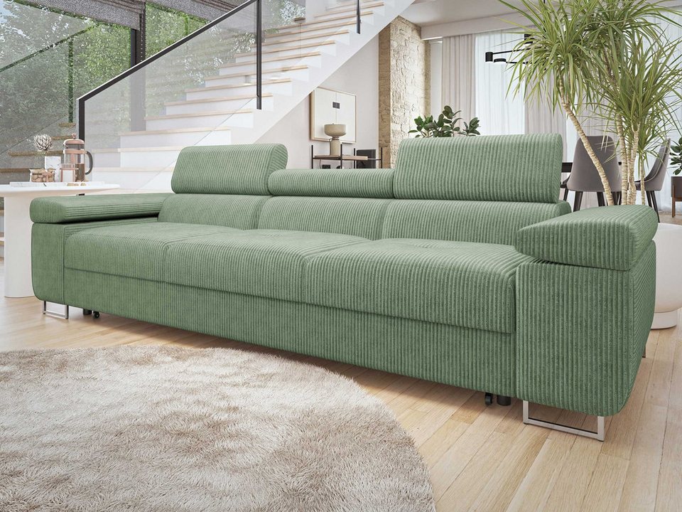 Cord Schlafsofa TOREZIO 3 BIS im Poso Cordstoff