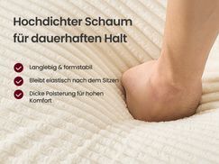 Hochdichter Schaumstoff im Sitzkissen des Cord Ecksofas