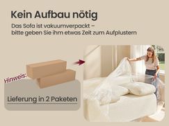 Cord Ecksofa VASAGLE wird ohne Montage ausgepackt