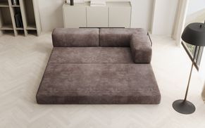 Klappmechanik der Cord Chaise Longue LAZY