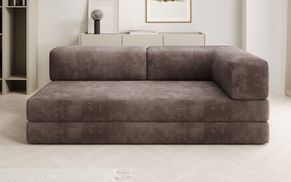 Detailaufnahme des Cordstoffs der Chaise Longue LAZY