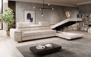 Integrierter Stauraum des Schlafsofas CALVERA MAXI