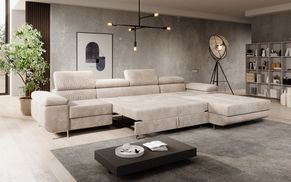 Schlaffunktion des Cord Schlafsofas CALVERA MAXI