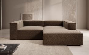 Tiefe Sitzfläche des LESLEY L MINI für entspanntes Loungen