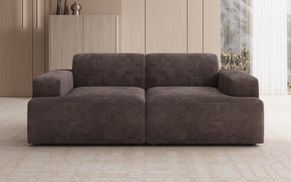 Cord Sofa MONZA als kompakter Zweisitzer im Wohnraum
