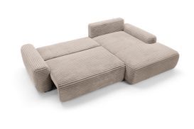 Ecksofa MOUNIR mit ausgeklappter Liegefläche