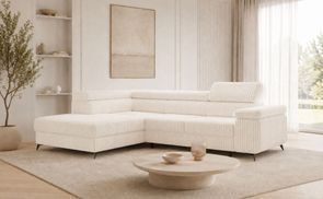 Cord Ecksofa OSTIN Ottomane links oder rechts