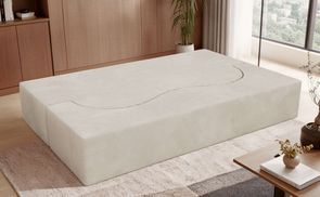 Cord Sofa SANOA mit ausgeklappter Liegefläche