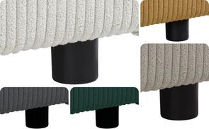 Strukturierter Cordstoff des Ecksofas NEAPOL Ansicht 6